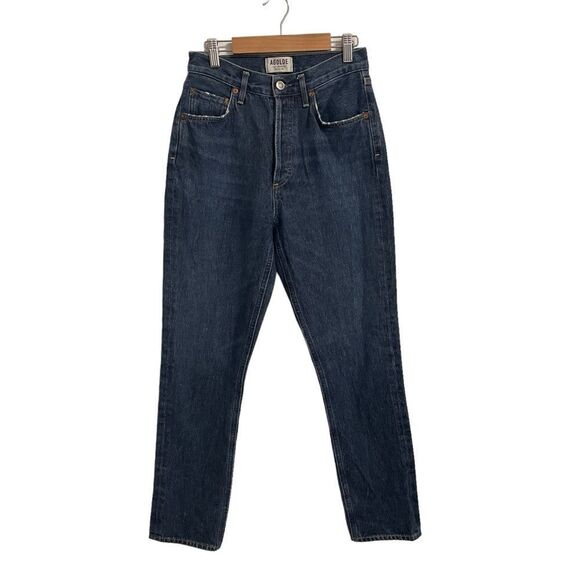 AGOLDE Remy High Rise Straight Wink Button Fly Distressed Jeans Size 25 - Picture 1 of 8